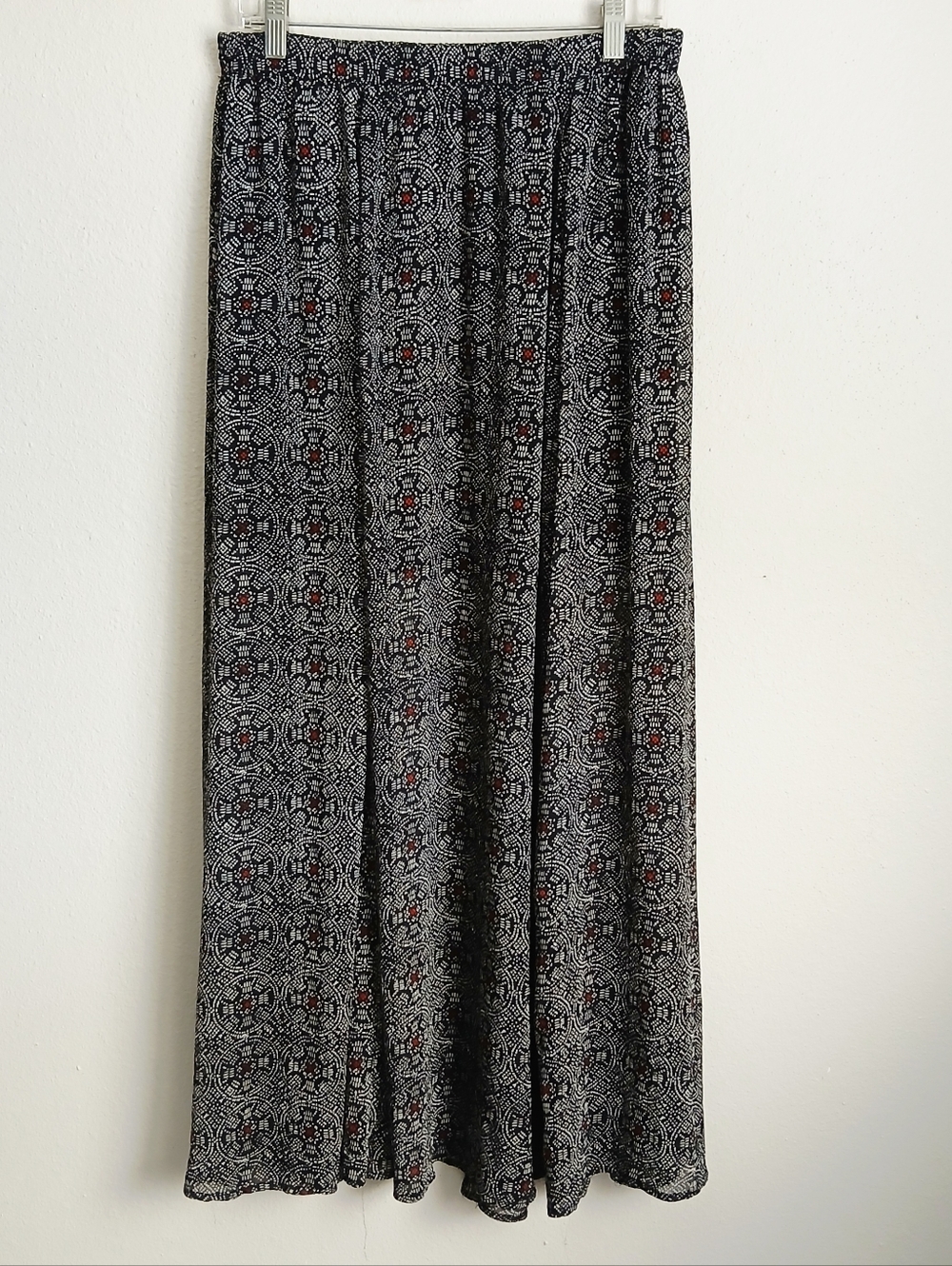 Abercrombie & Fitch Black Maxi Skirt Size Large Gothic Romance Dark Acaedmia